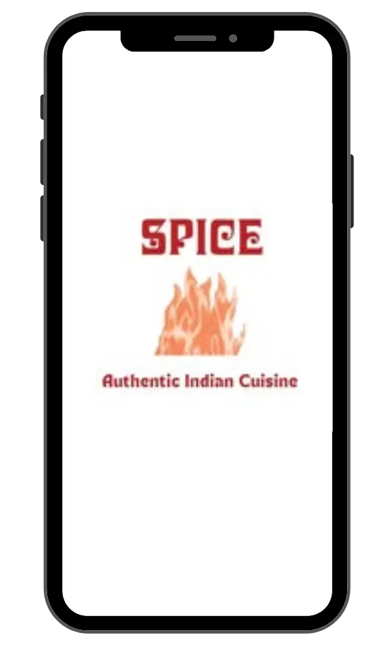 Spice Flitwick ordering app on a phone